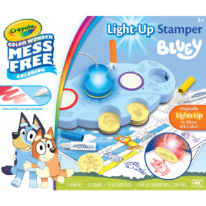 Crayola Bluey Magic Light-Up Stamper Set - Color Wonder Markers