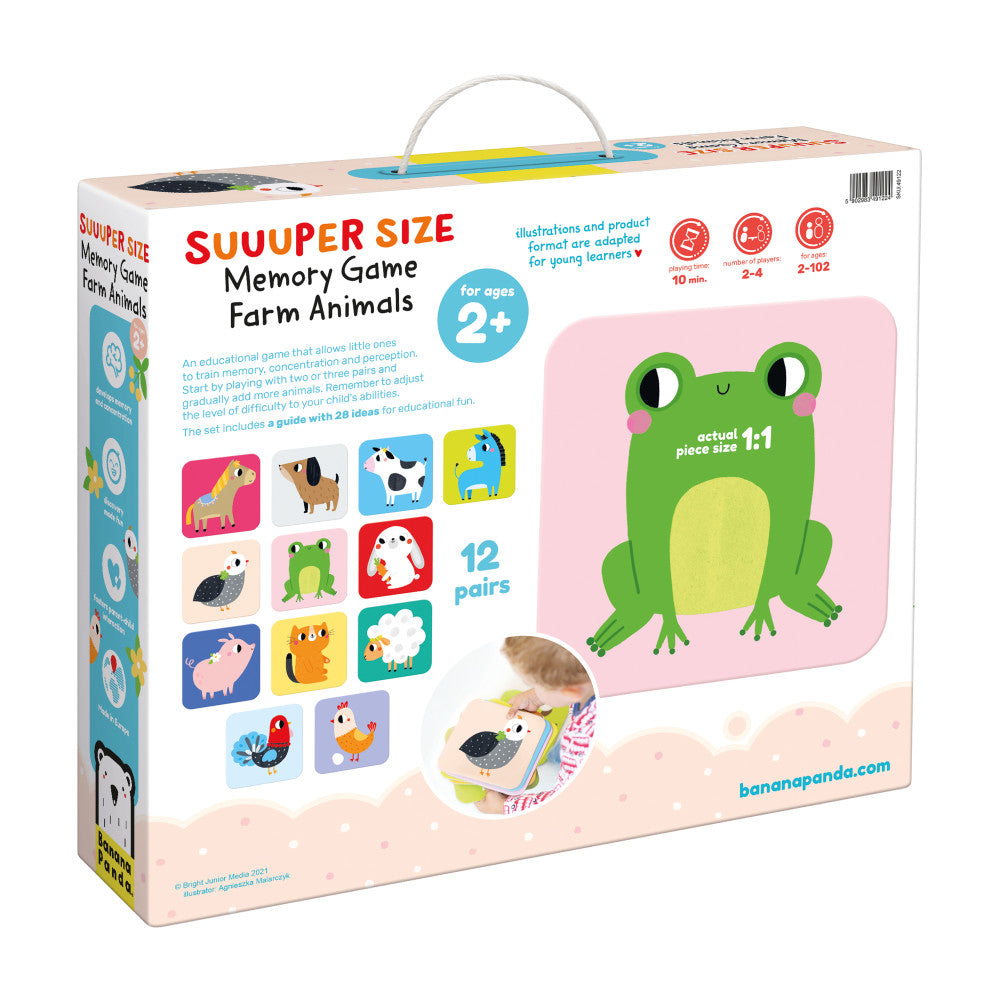 Banana Panda Suuuper Size Memory Game - Farm Animals Edition - Image 2