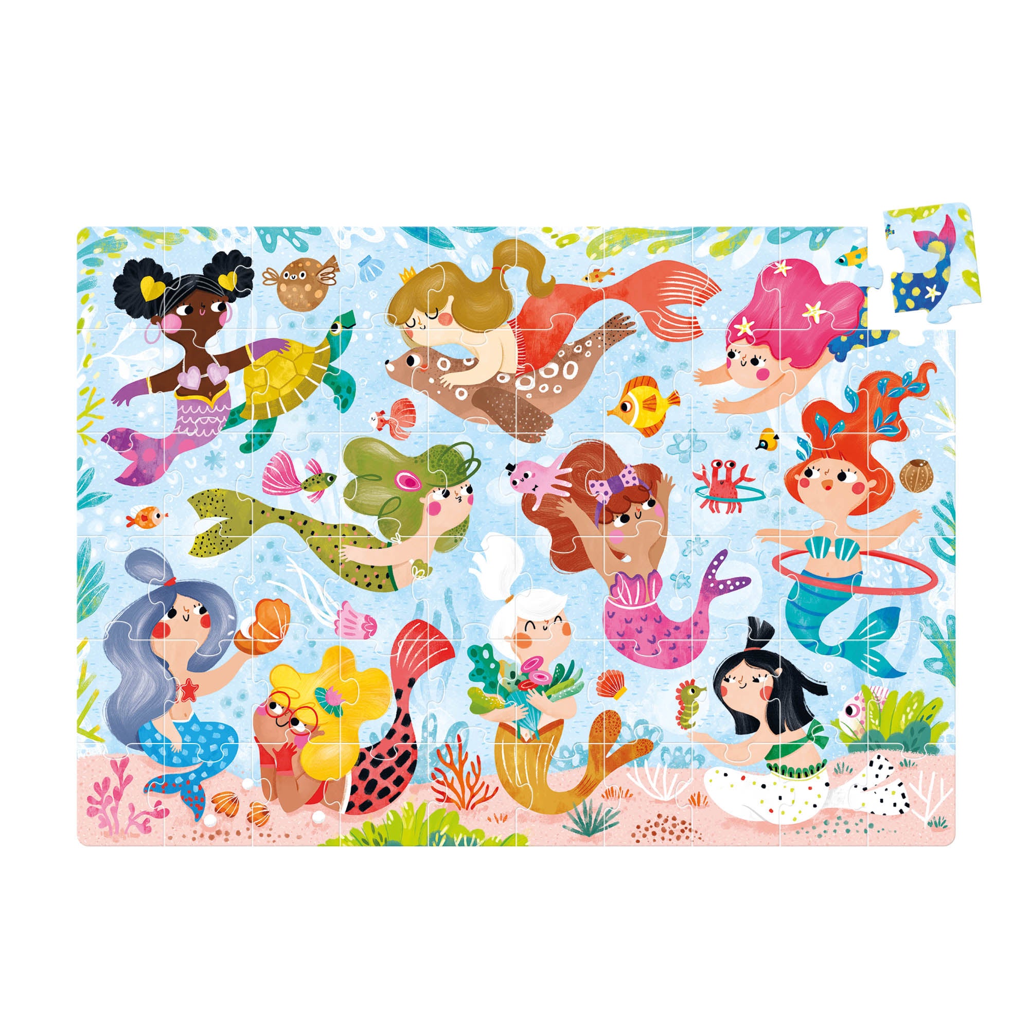 Banana Panda Magical Jumbo Puzzle Mermaids - 60 pc - Image 2