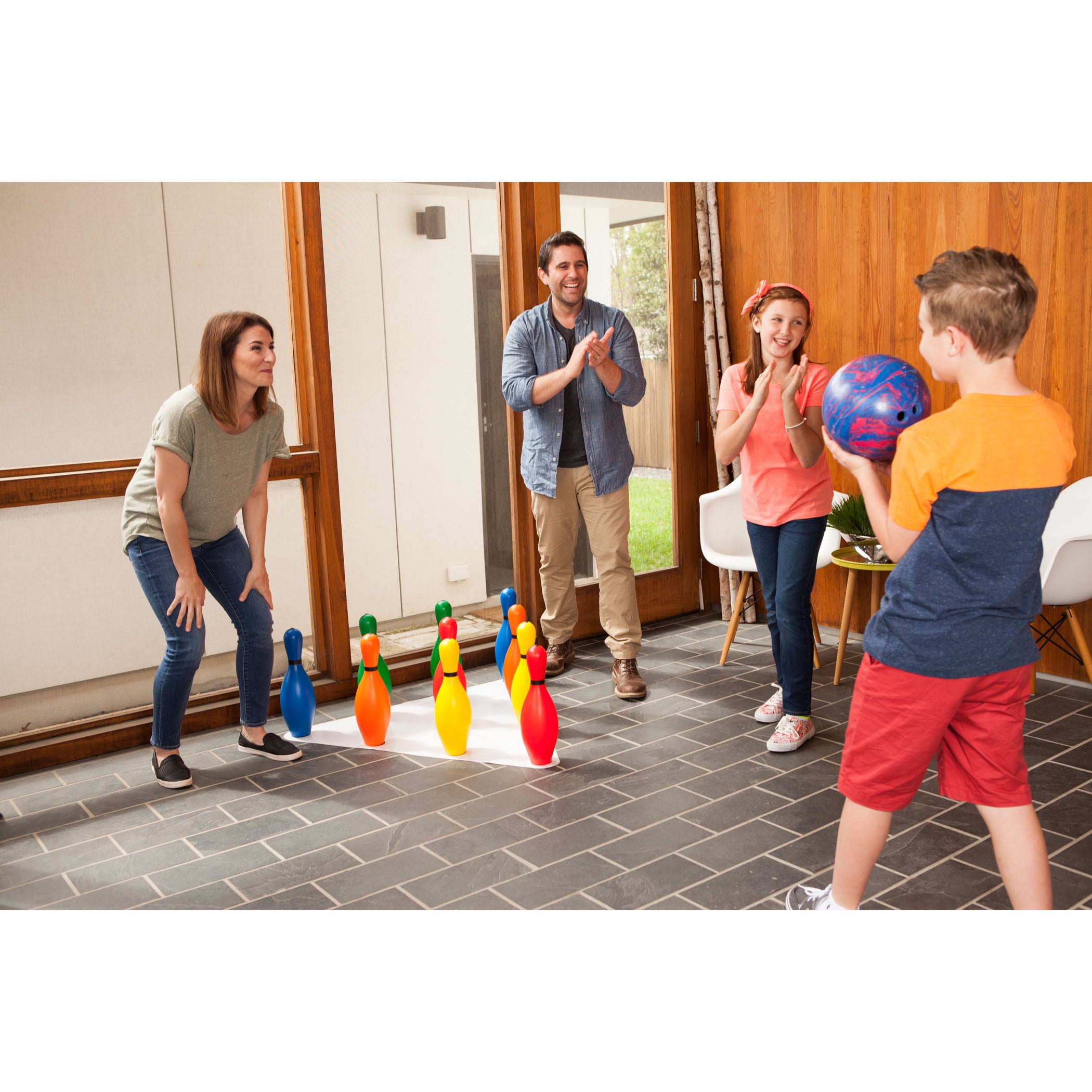 Champion Sports Vibrant 10-Pin Multicolor Bowling Set - Image 2