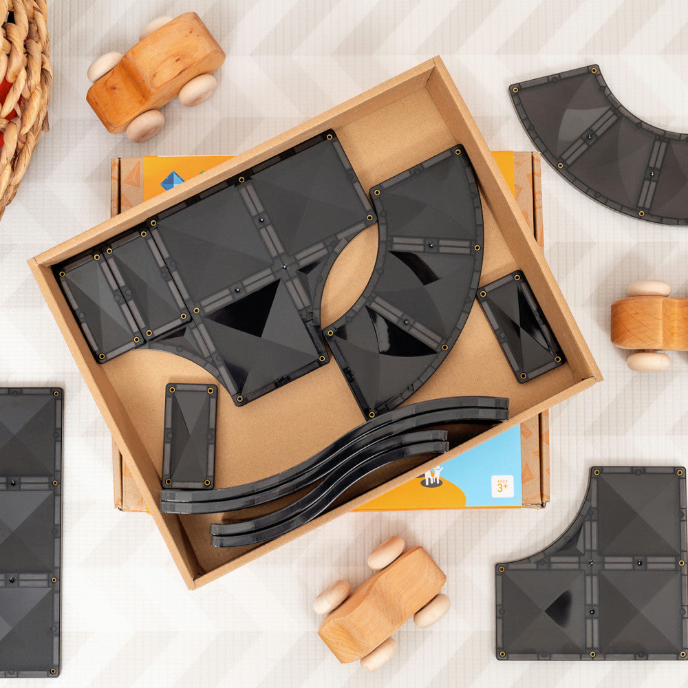 Connetix Magnetic Tiles Ramps & Intersections Pack, 16-Piece Set - Image 5