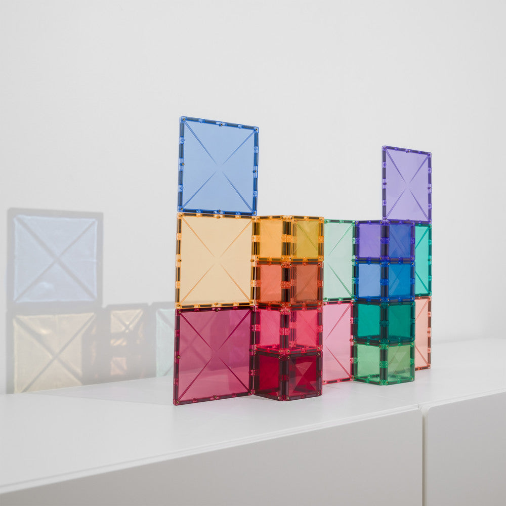Connetix Pastel Magnetic Tiles 40-Piece Square Pack - Creative Play Set - Image 4