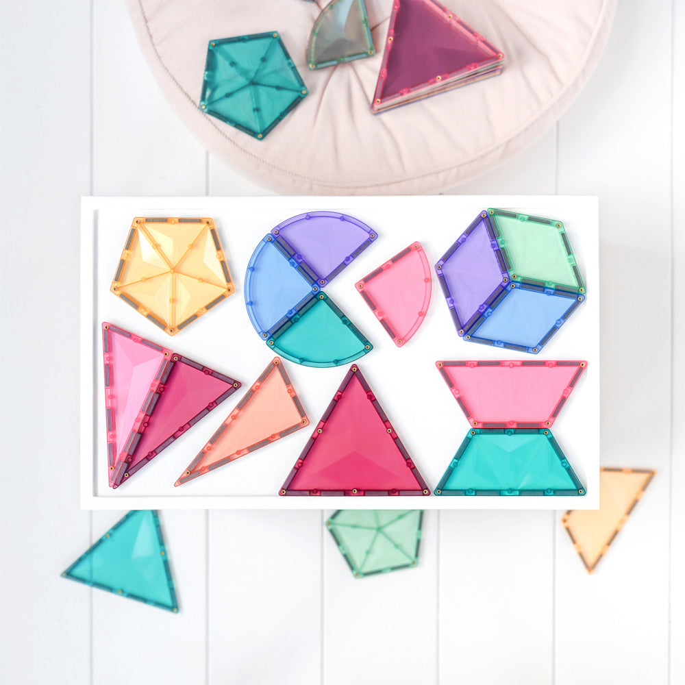 Connetix Pastel Shape Magnetic Tiles Expansion Set - 48 Pieces - Image 3