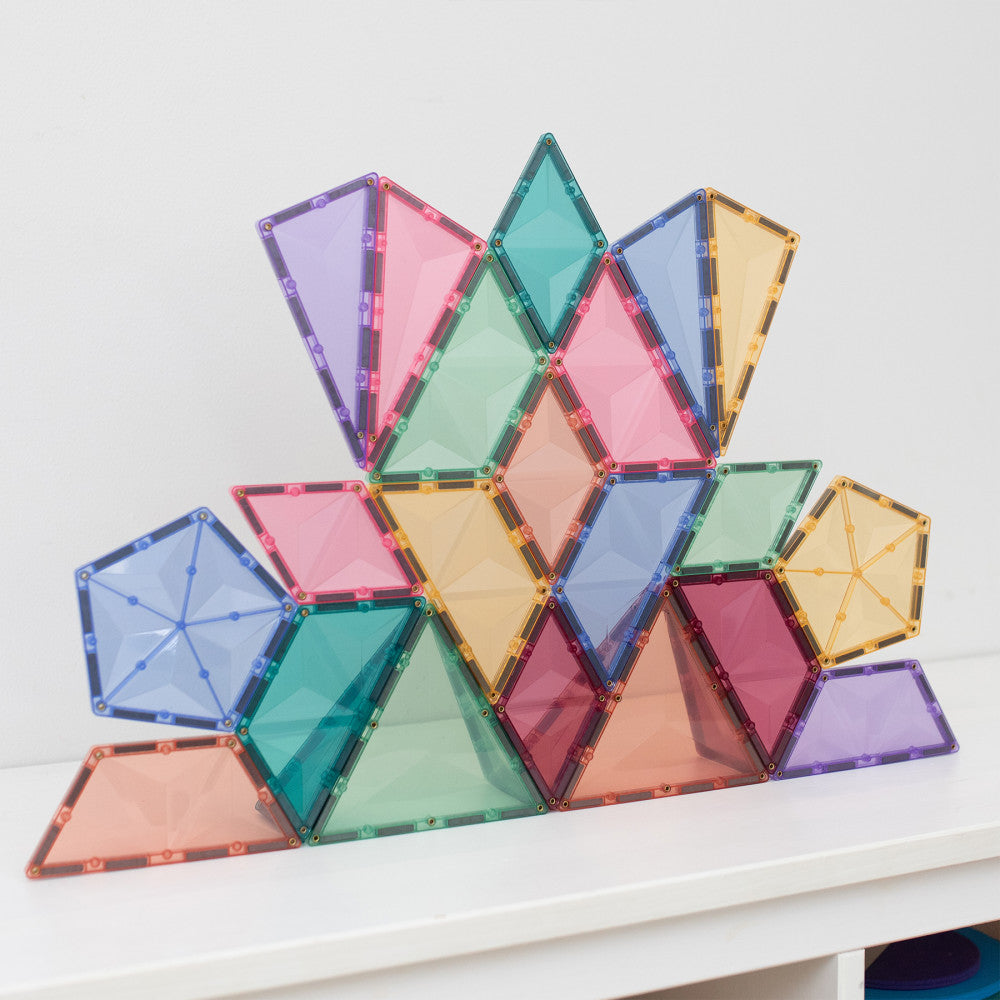 Connetix Pastel Shape Magnetic Tiles Expansion Set - 48 Pieces - Image 4