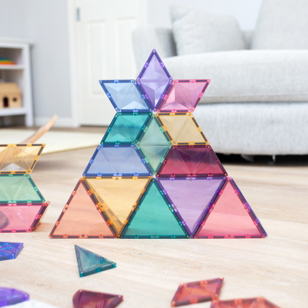 Connetix Pastel Shape Magnetic Tiles Expansion Set - 48 Pieces - Image 5
