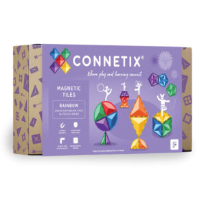 Connetix Magnetic Tiles Rainbow Shape Expansion Pack ?C 36 Piece Set