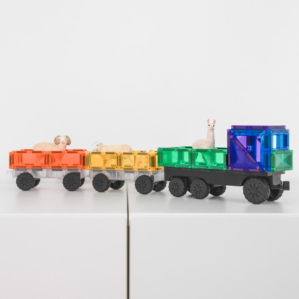 Connetix Magnetic Tiles Rainbow Transport Pack - 50 Piece Set - Image 5