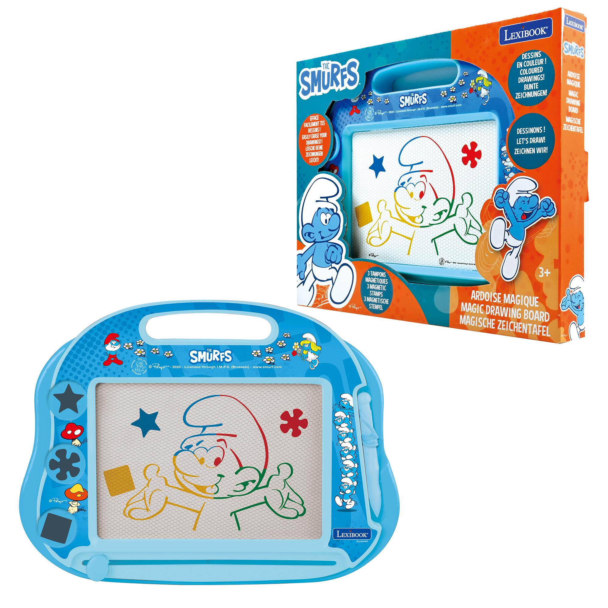 Smurfs A5 Magnetic Multicolor Drawing Board with Stencils - Image 3