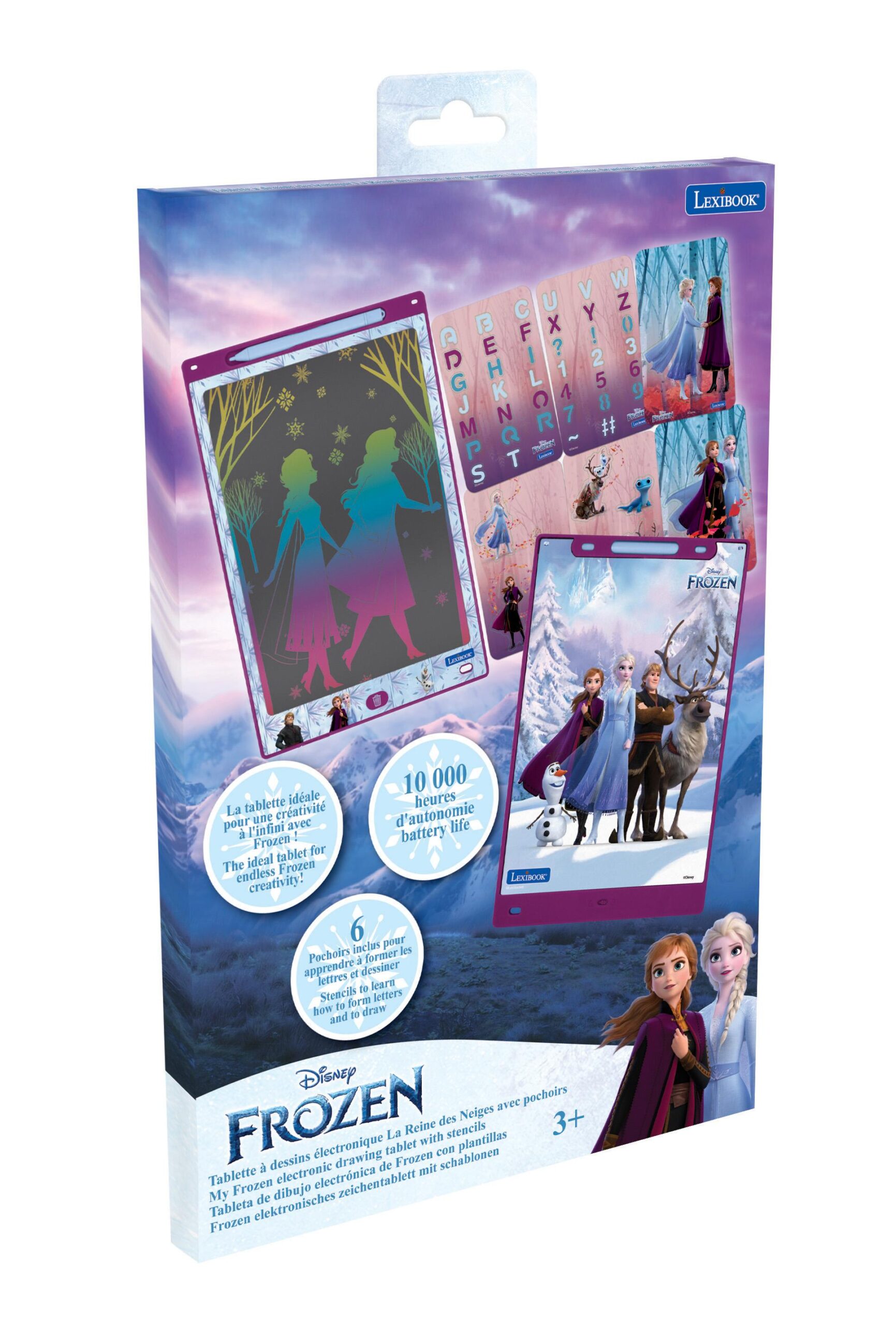 ArtZone Multicolor 11'' E-Ink Learning Tablet with Stencils - Frozen Theme - Image 8