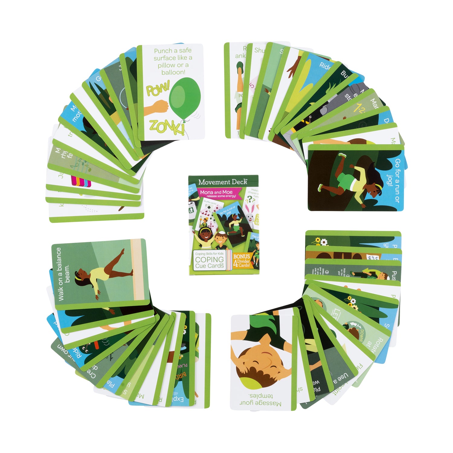 Coping Skills for Kids? Coping Cue Cards? Movement Deck - Image 2