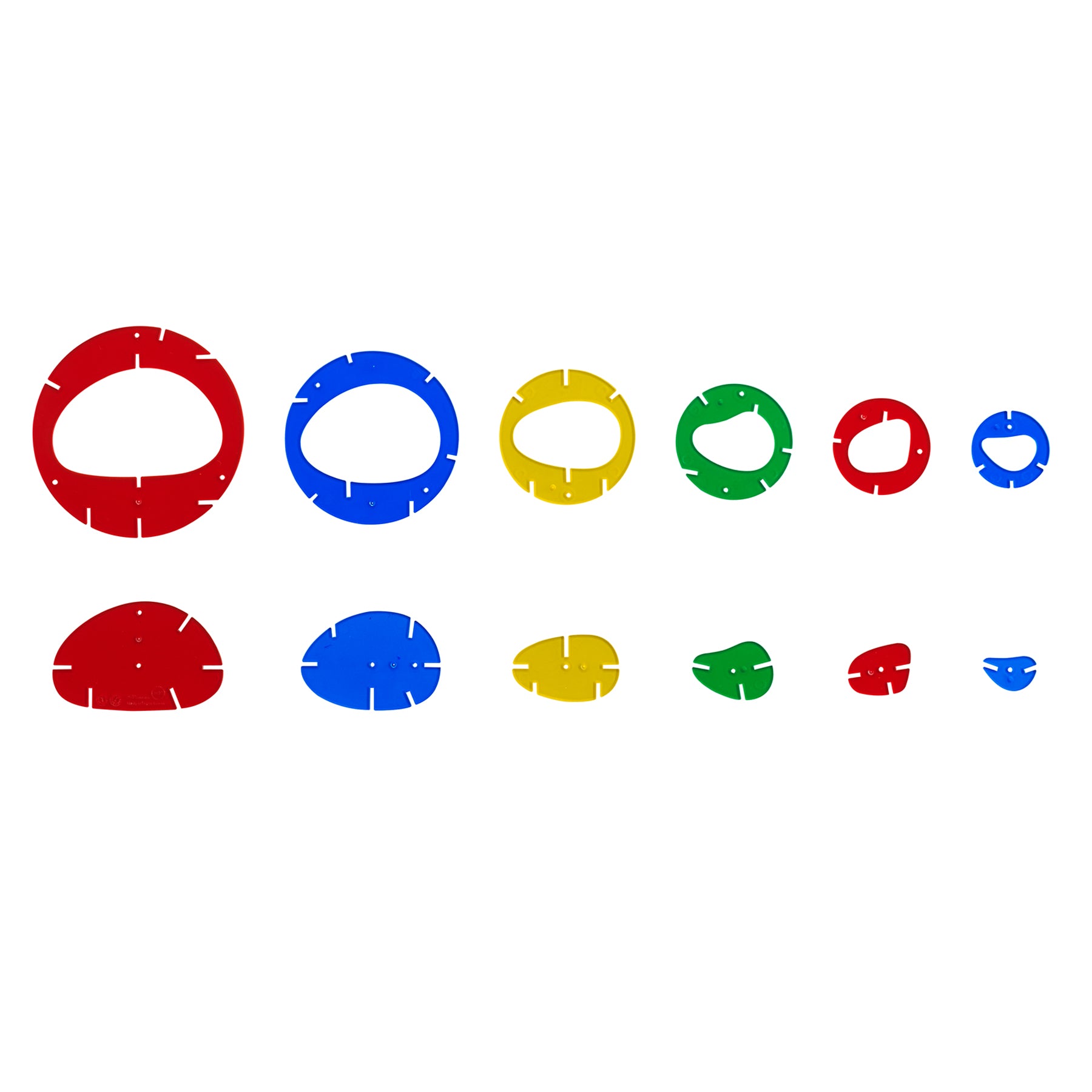edxeducation Interlocking Rainbow Pebbles - Creative Building Set - Image 4