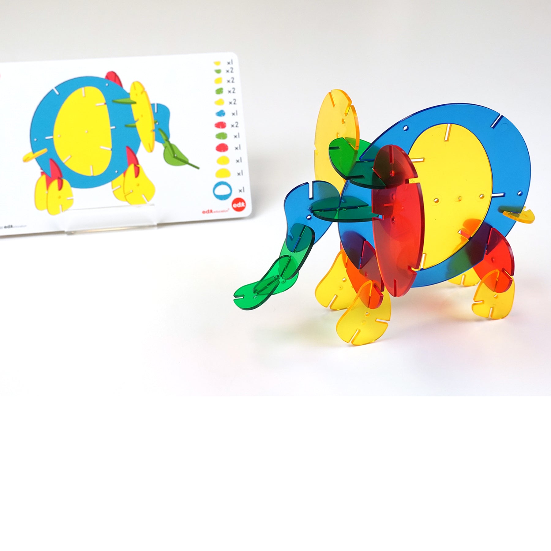 edxeducation Interlocking Rainbow Pebbles - Creative Building Set - Image 6