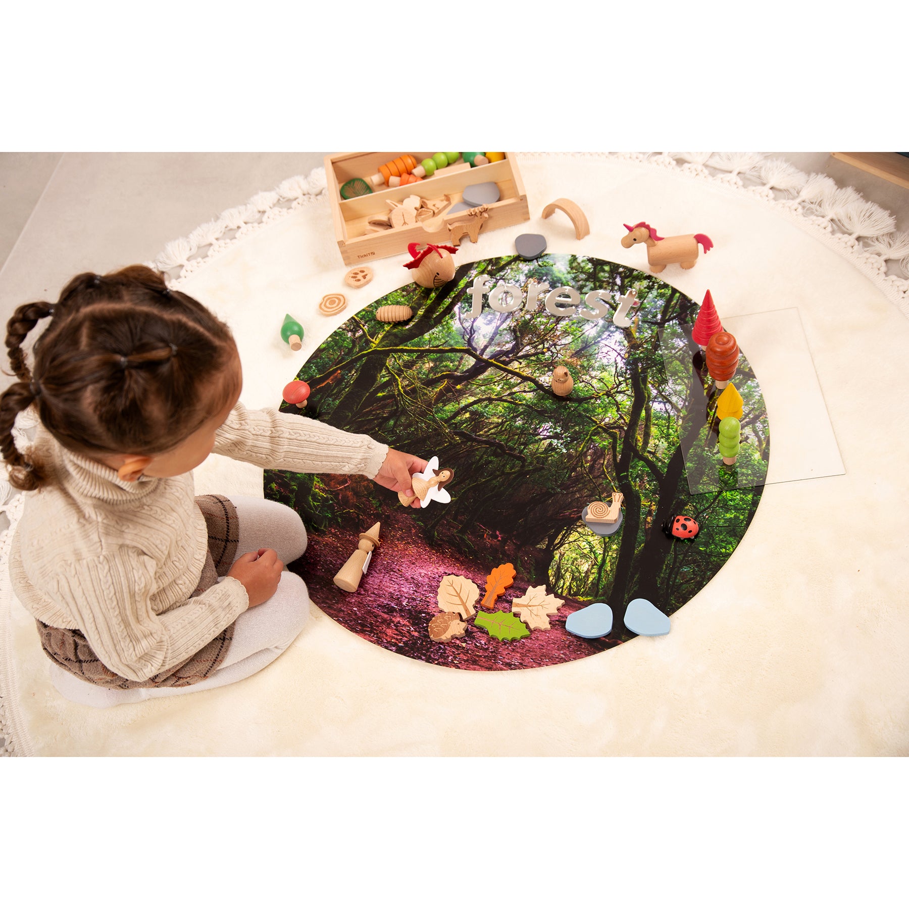 TickiT Forest Discovery Play Mat - Enchanted Woodland Theme - Image 5