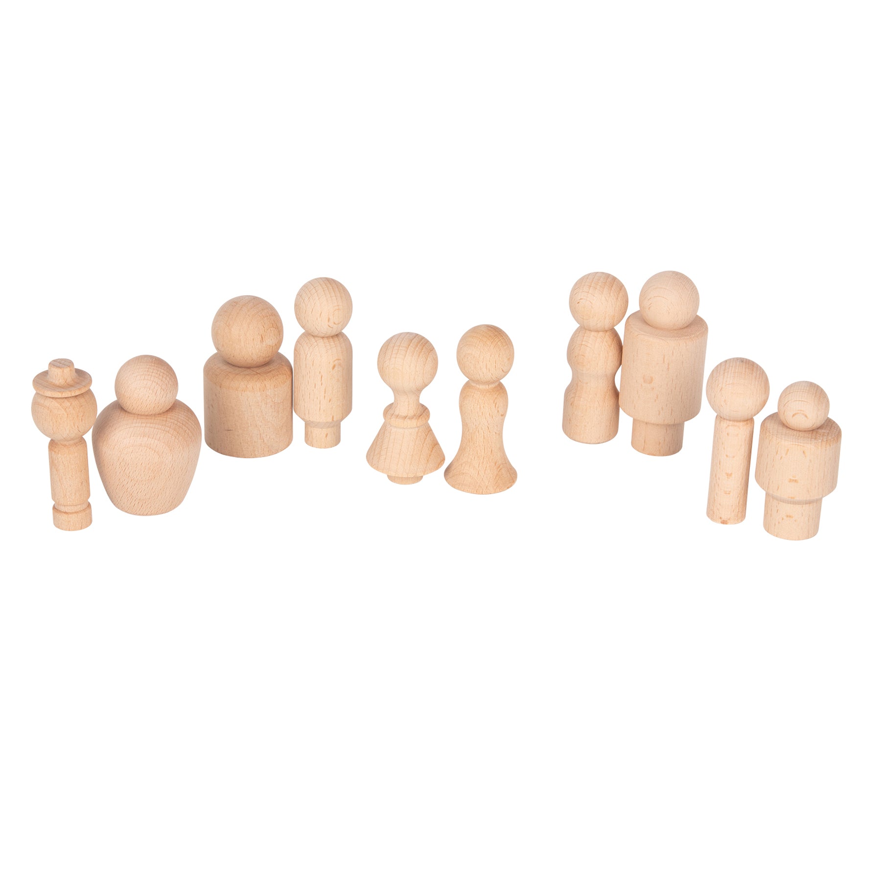 TickiT Wooden Community Figures - Set of 10 - Creative Play for Toddlers - Image 4