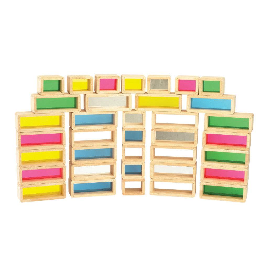 TickiT Rainbow Bricks 36-Piece Set ?C Colorful Building Blocks - Image 3