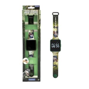 Jurassic Explorer Youth LED Digital Watch - Vibrant Dinosaur Print Strap