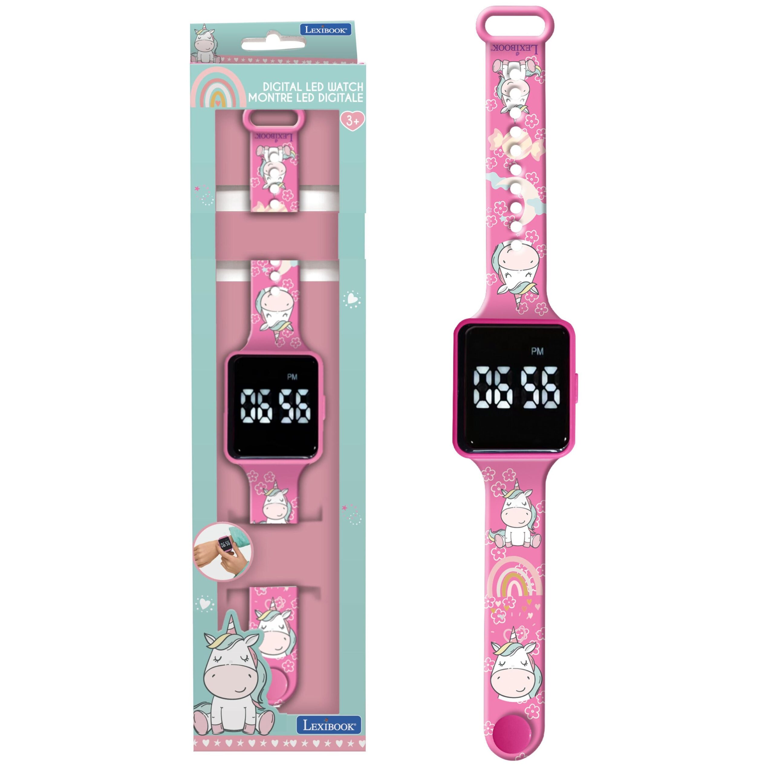 Magical Unicorn Girl's Digital Watch - Colorful Touch LED Strap - Image 4