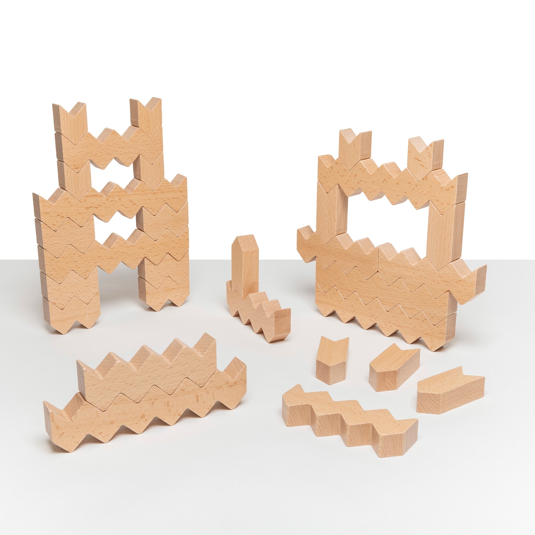 Educational Advantage ZigZag Blocks - 30 Piece Building Set - Image 2