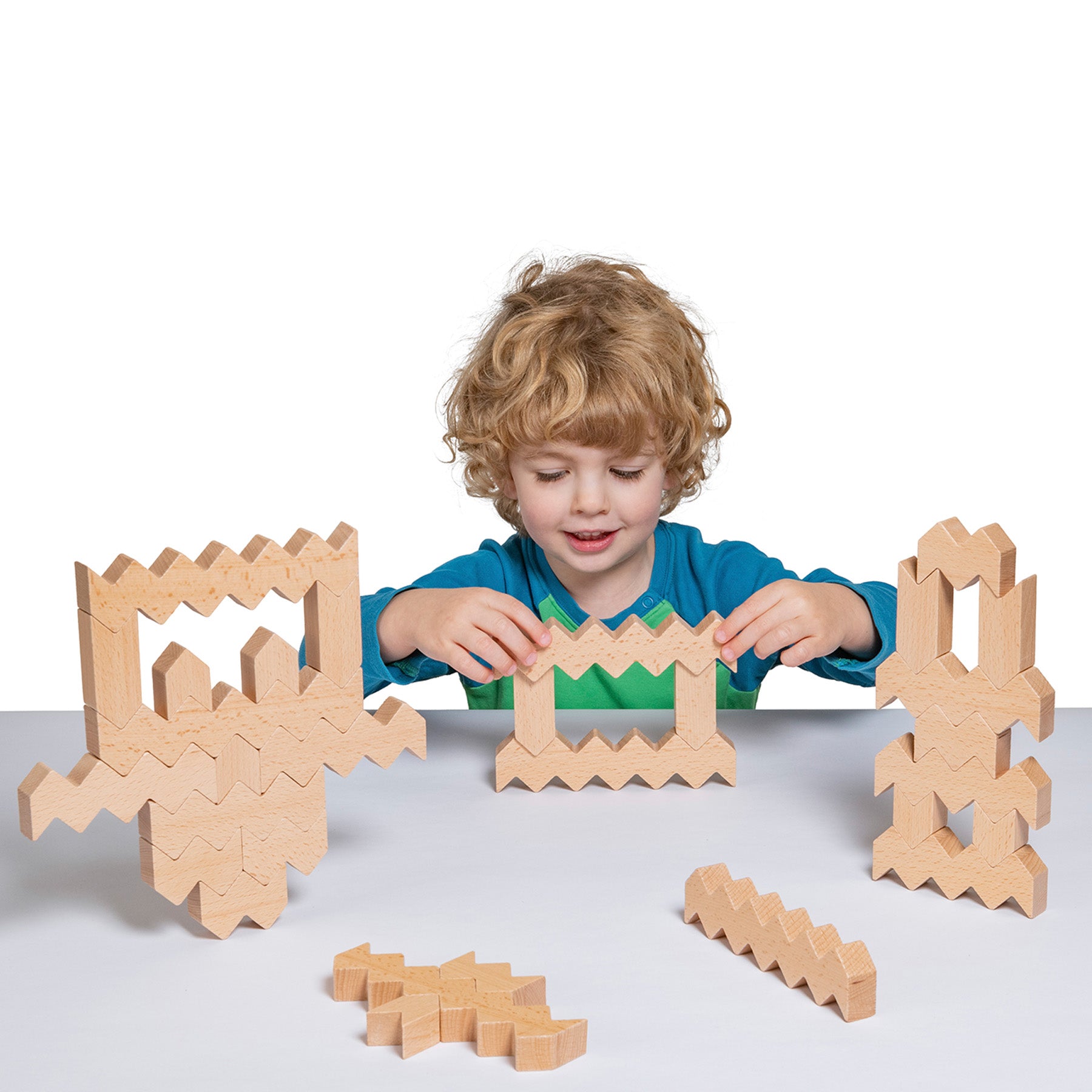 Educational Advantage ZigZag Blocks - 30 Piece Building Set - Image 5