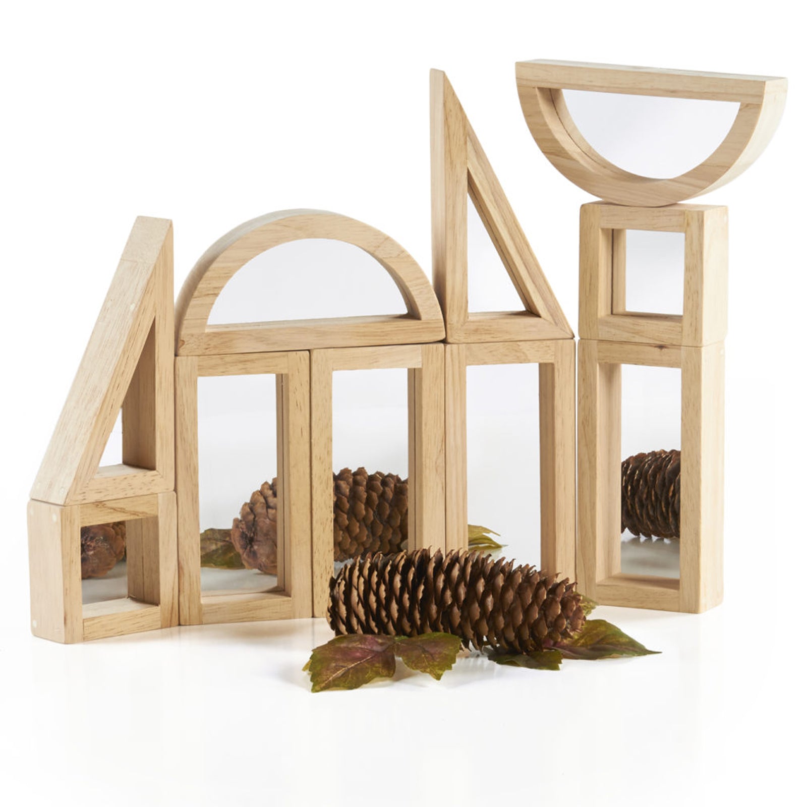 Guidecraft Mirror Blocks Set - Reflections and Discoveries - 10 Pieces - Image 2