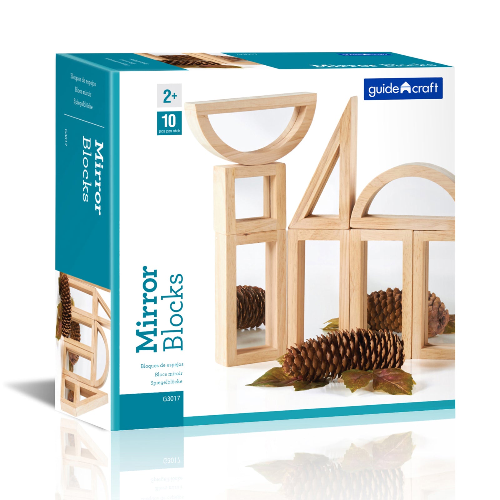 Guidecraft Mirror Blocks Set - Reflections and Discoveries - 10 Pieces - Image 3