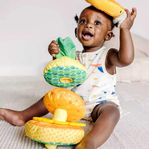 Melissa & Doug Pineapple Soft Stacker Infant Toy - Image 4