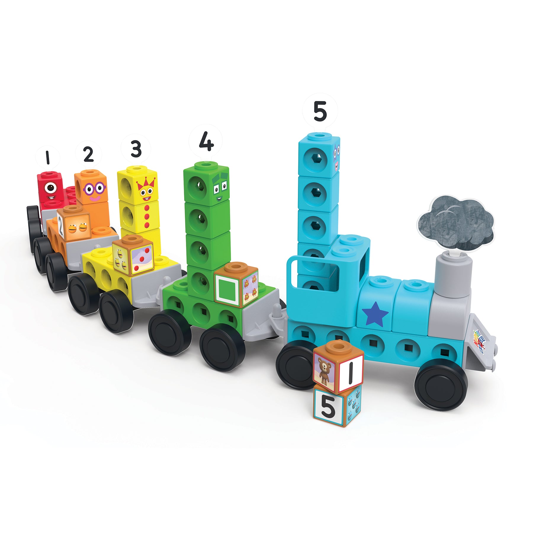 Hand2Mind Numberblocks MathLink Cubes Express Train Activity Set - Image 5