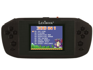 Lexibook Compact Handheld Power Arcade Console, 300 Games, Black