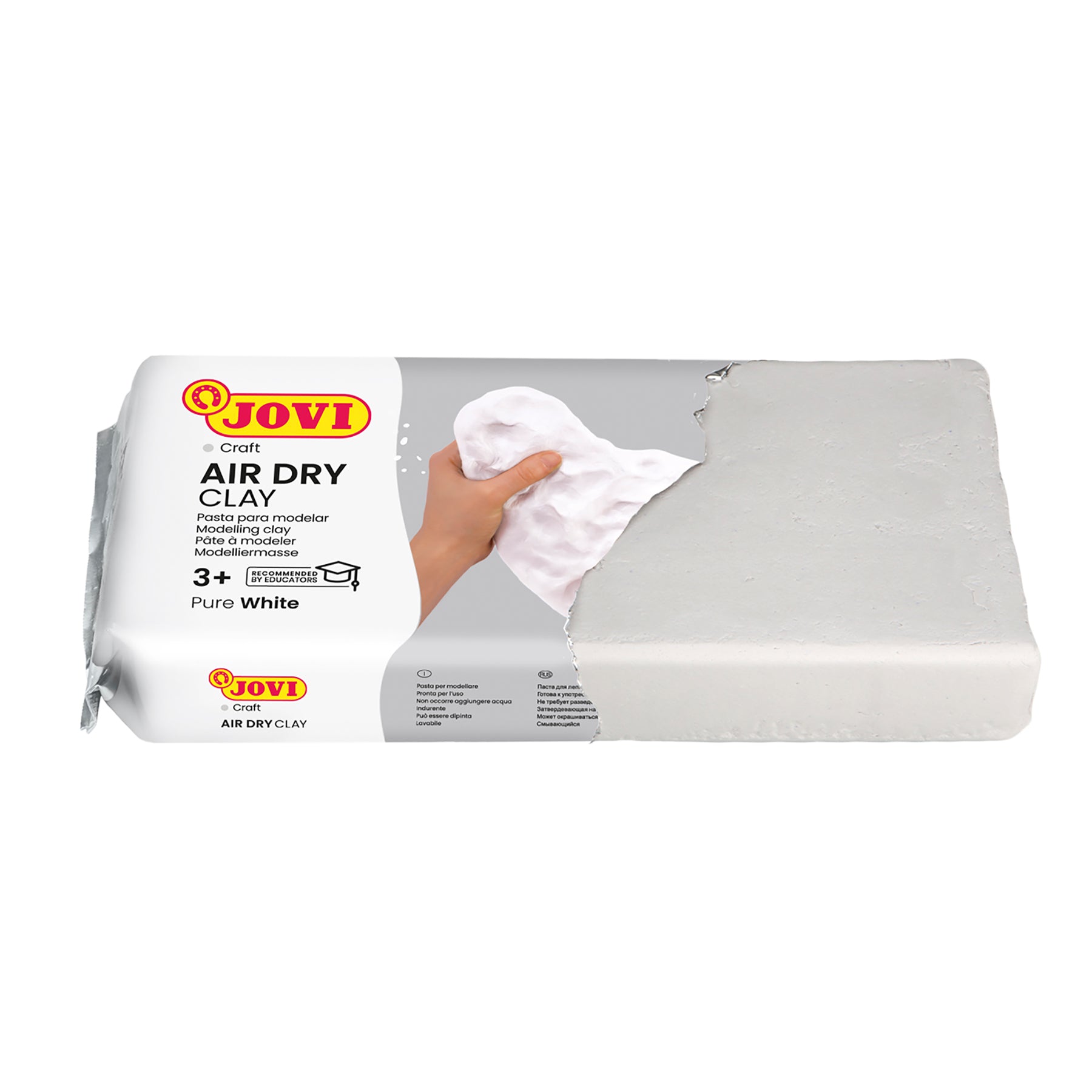 JOVI No-Bake Craft Air Dry Clay, White, 2.2lb Bar, 2-Pack - Image 3
