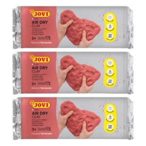 JOVI Air Dry Clay Terracotta Art Bar Pack - 1.1lb, Set of 3