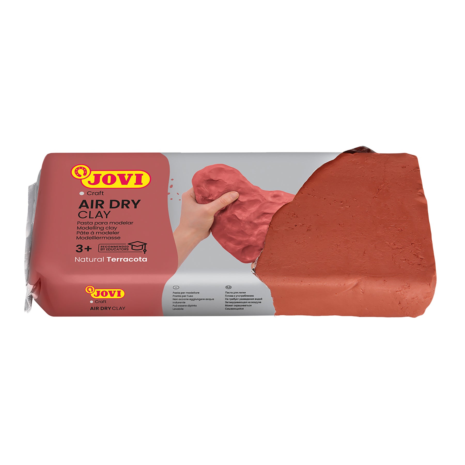 JOVI Air Dry Clay Terracotta Art Bar Pack - 1.1lb, Set of 3 - Image 3