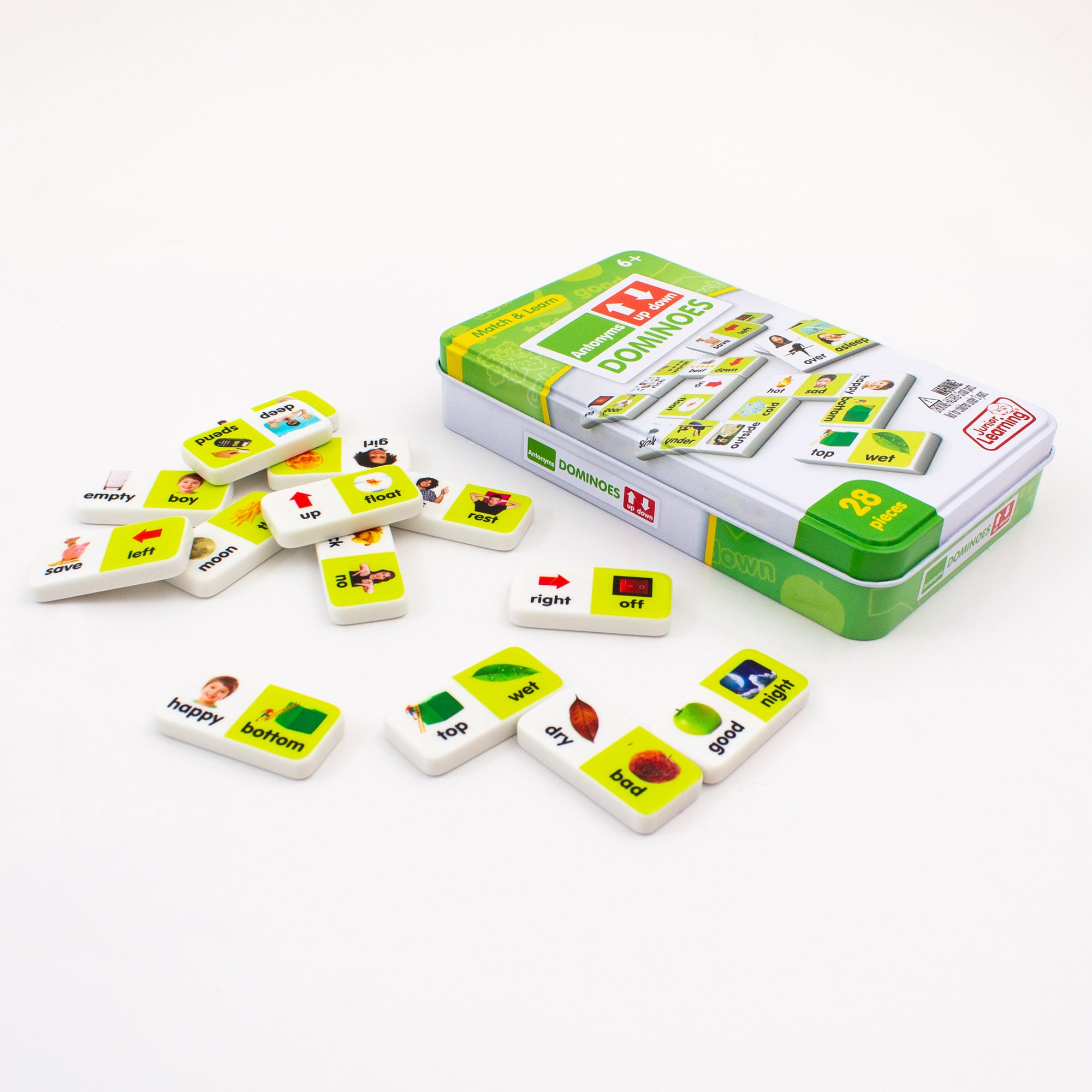 Junior Learning Antonyms Match & Learn Dominoes - Educational Set - Pack of 2 - Image 5
