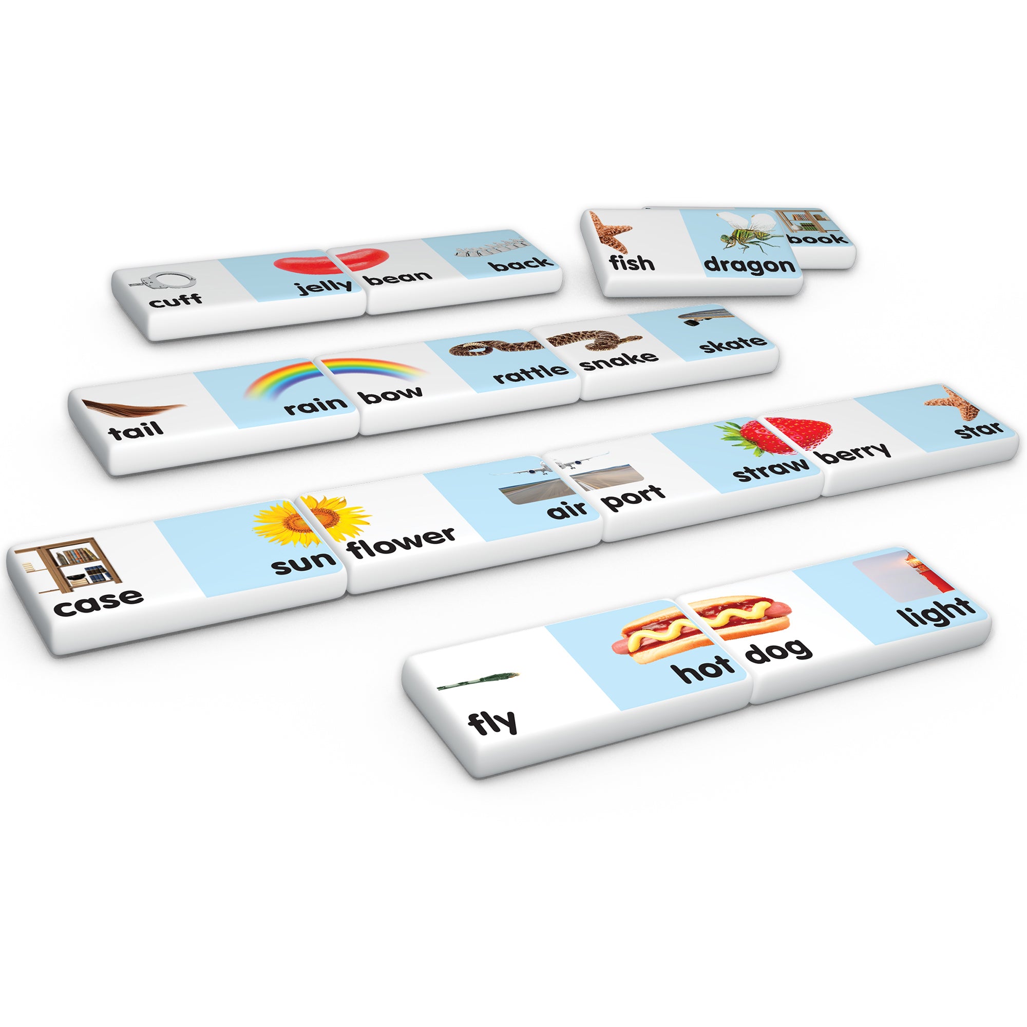 Junior Learning Compound Words Match & Learn Dominoes - Educational Toy - Set of 2 - Image 4