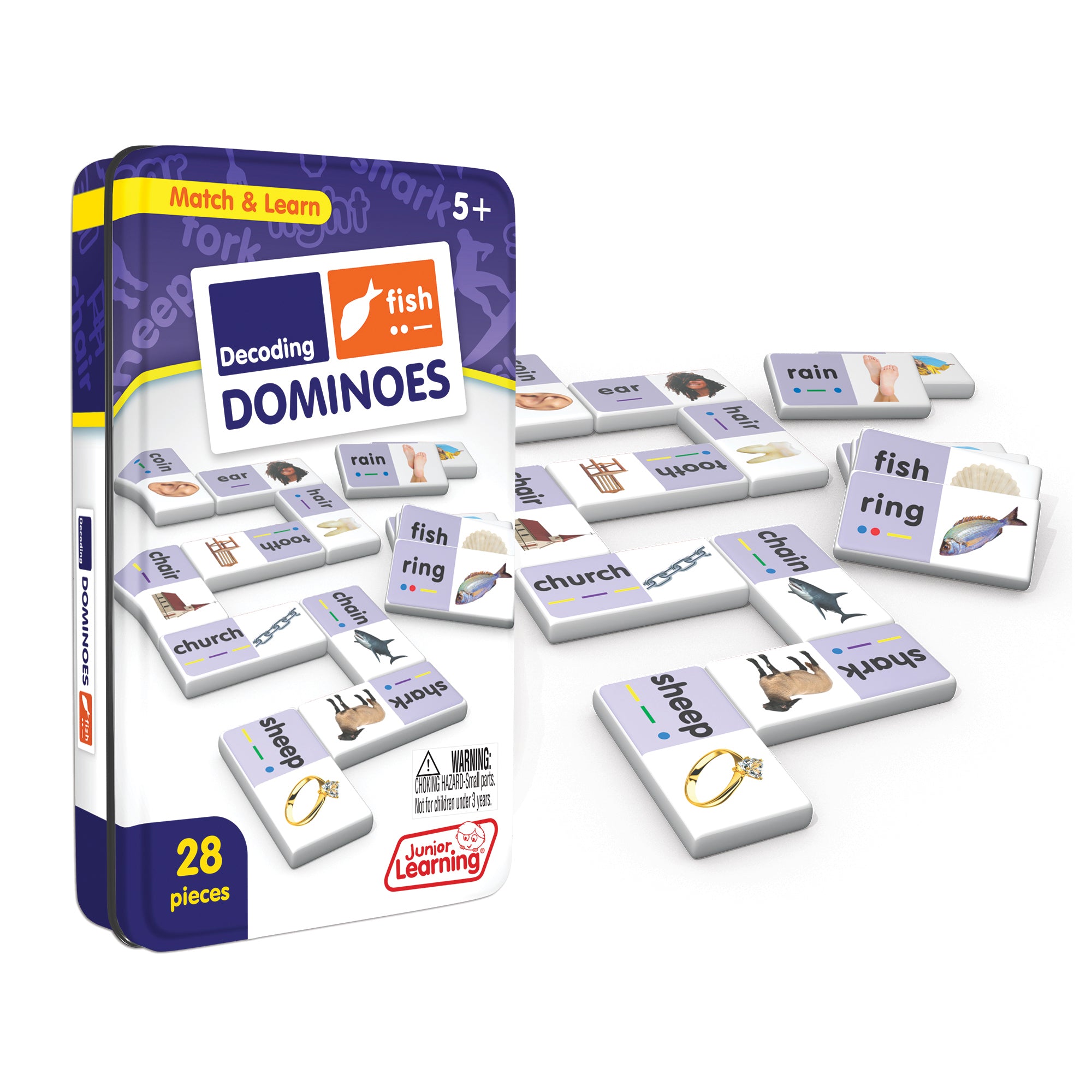 Junior Learning Decoding Match & Learn Dominoes - Double Pack - Image 2