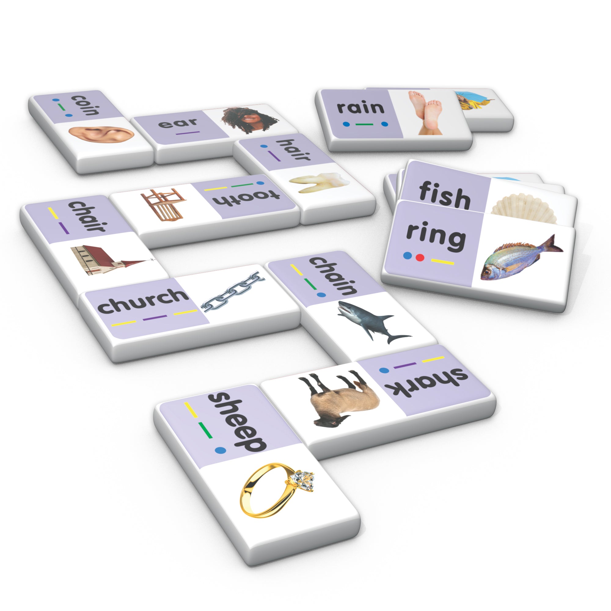 Junior Learning Decoding Match & Learn Dominoes - Double Pack - Image 4