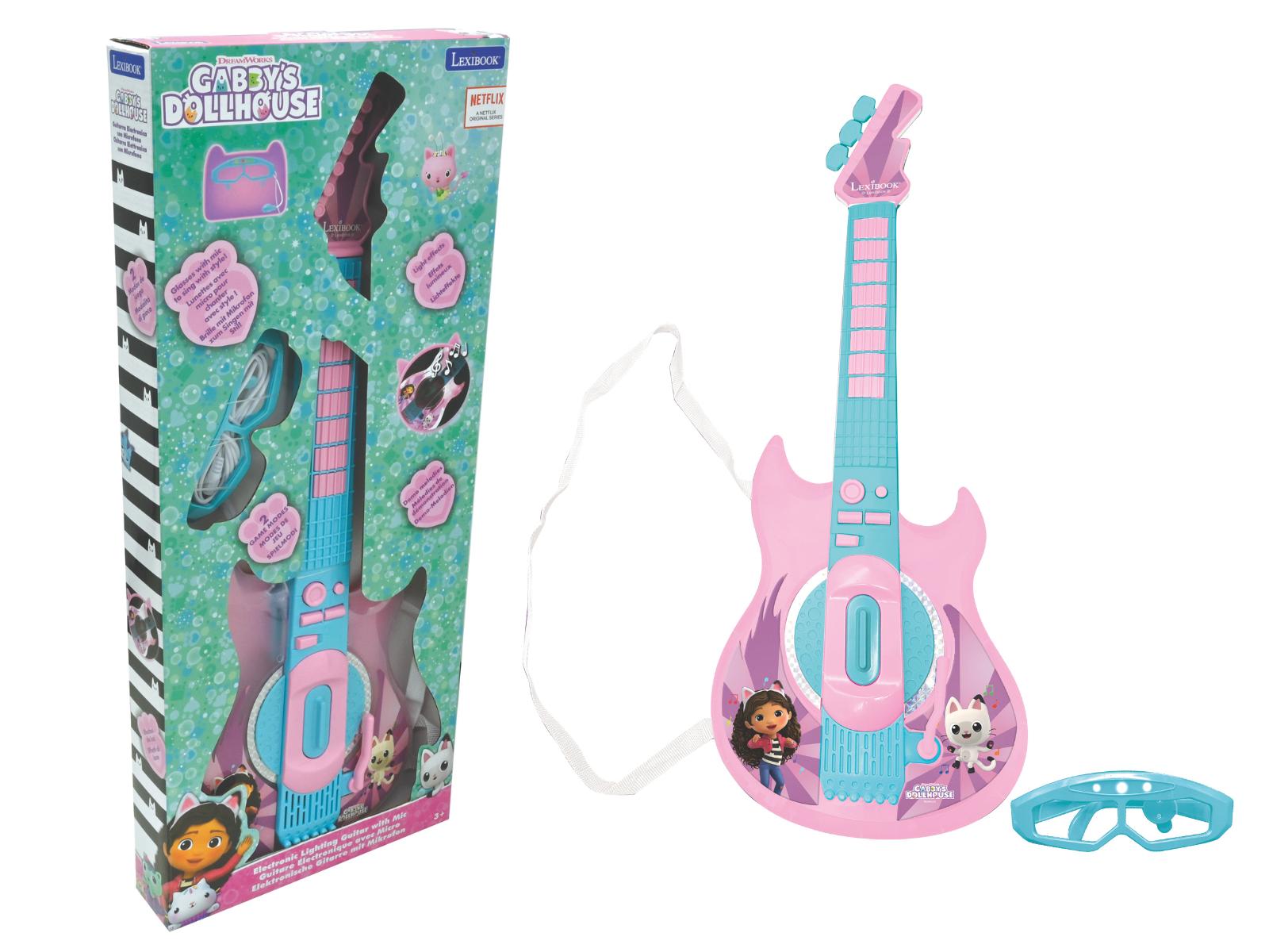 Gabby's Dollhouse Rockstar Lighting Guitar with Mic and Glasses - Image 2