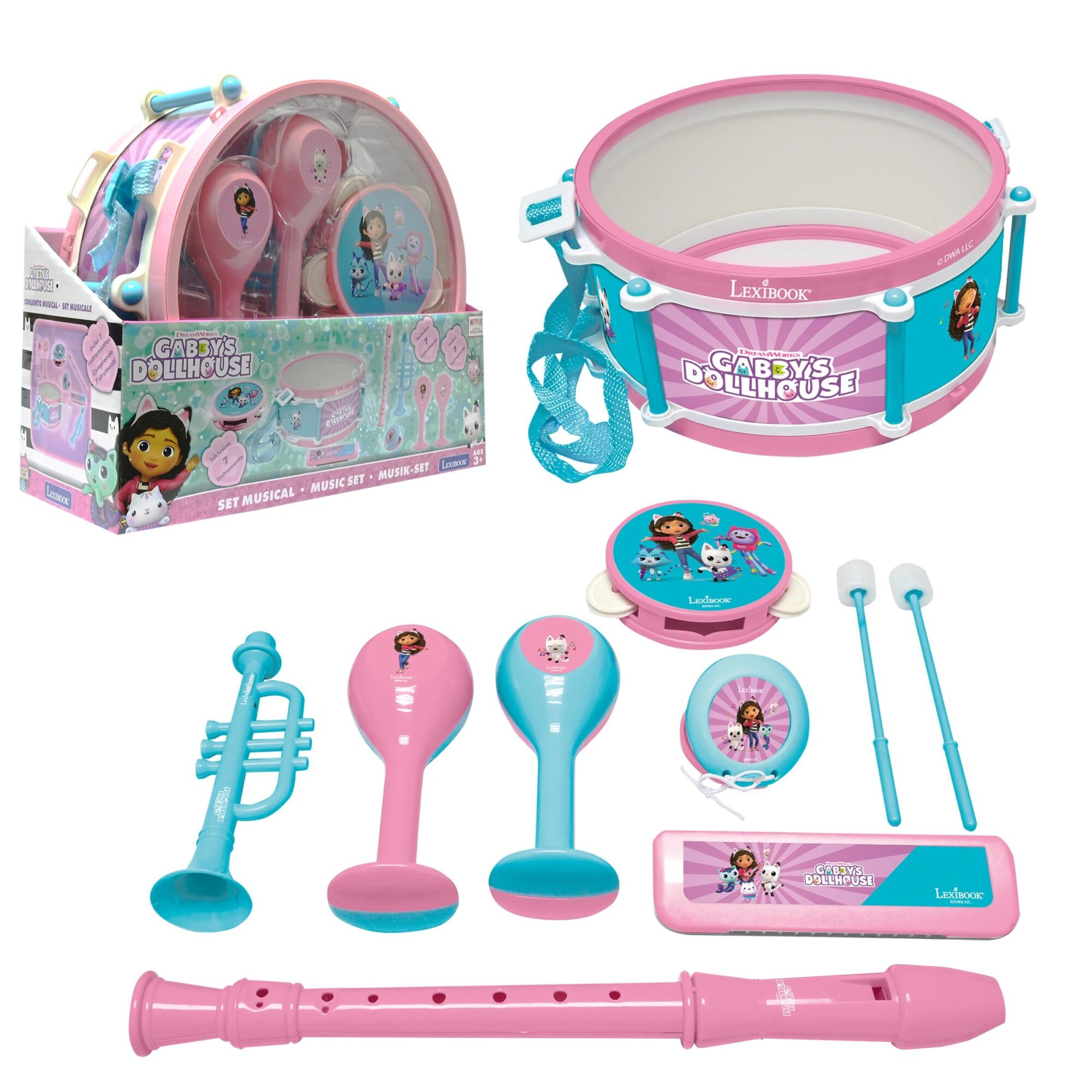 Gabby??s Dollhouse 7-Piece Musical Playset