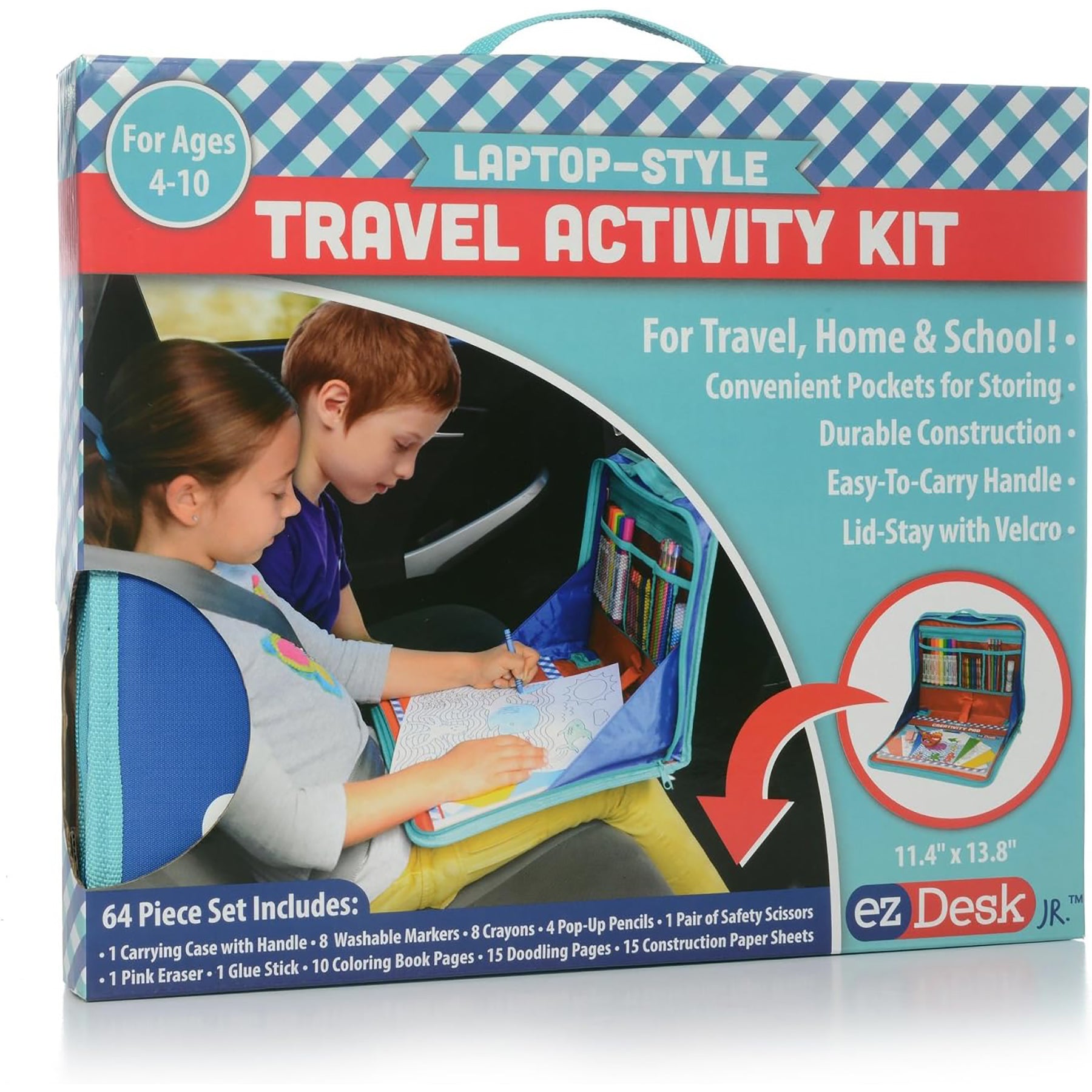 Promarx? EzDesk Travel Activity Kit, Portable Art Station for Kids - Image 3