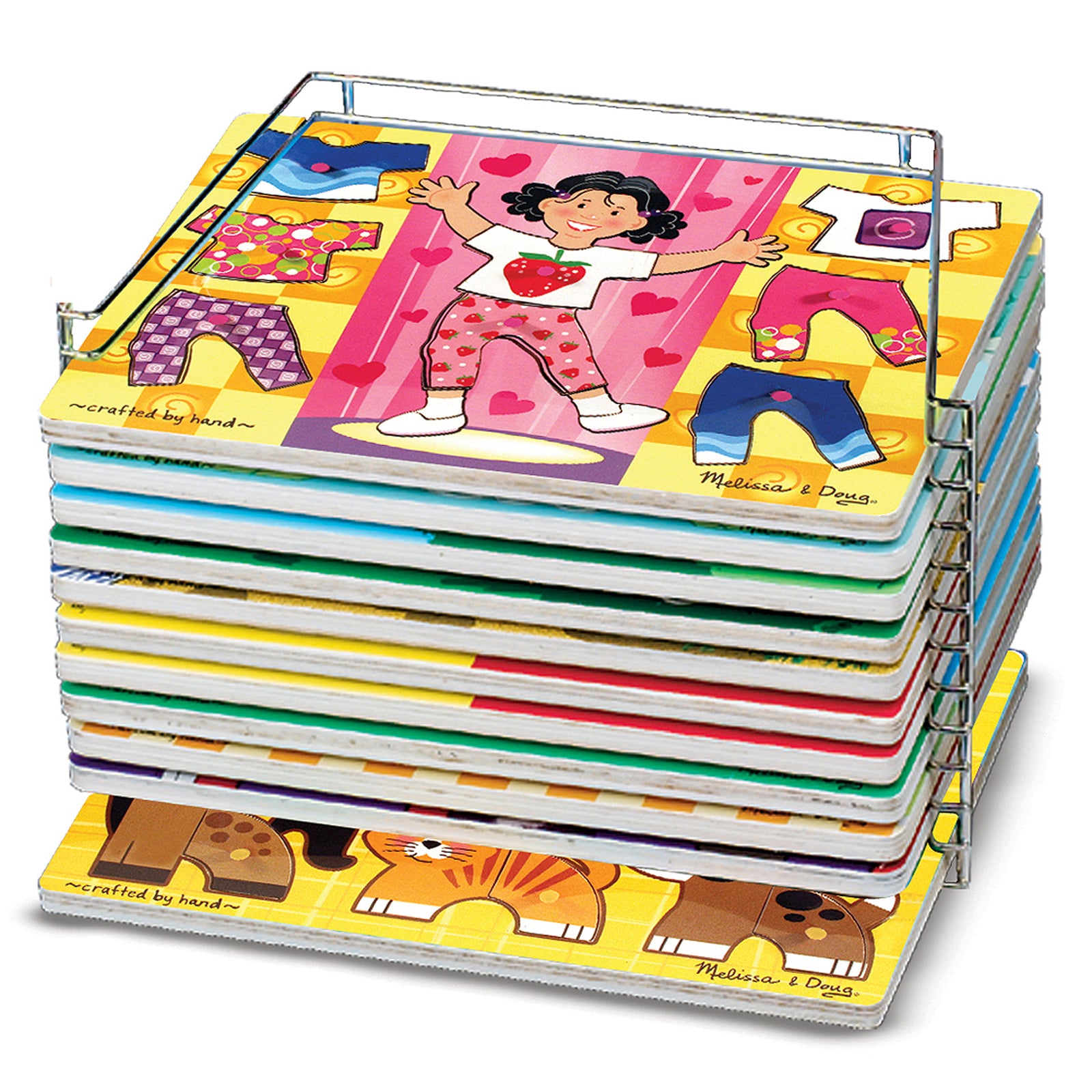 Melissa & Doug Sturdy Metal Puzzle Storage Rack - Image 2