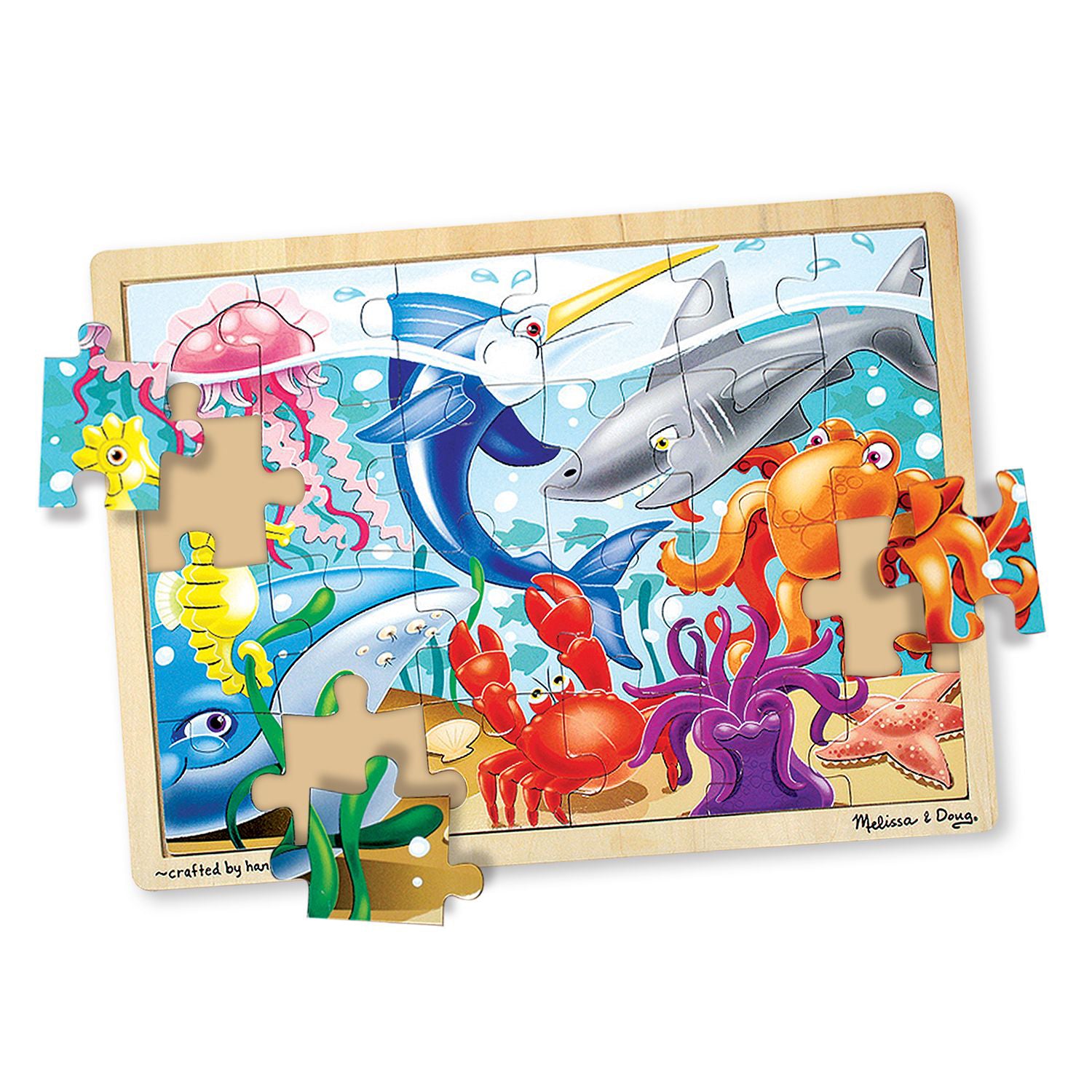 Melissa & Doug Ocean Expedition Wooden Jigsaw Puzzle - 24pc - Image 2