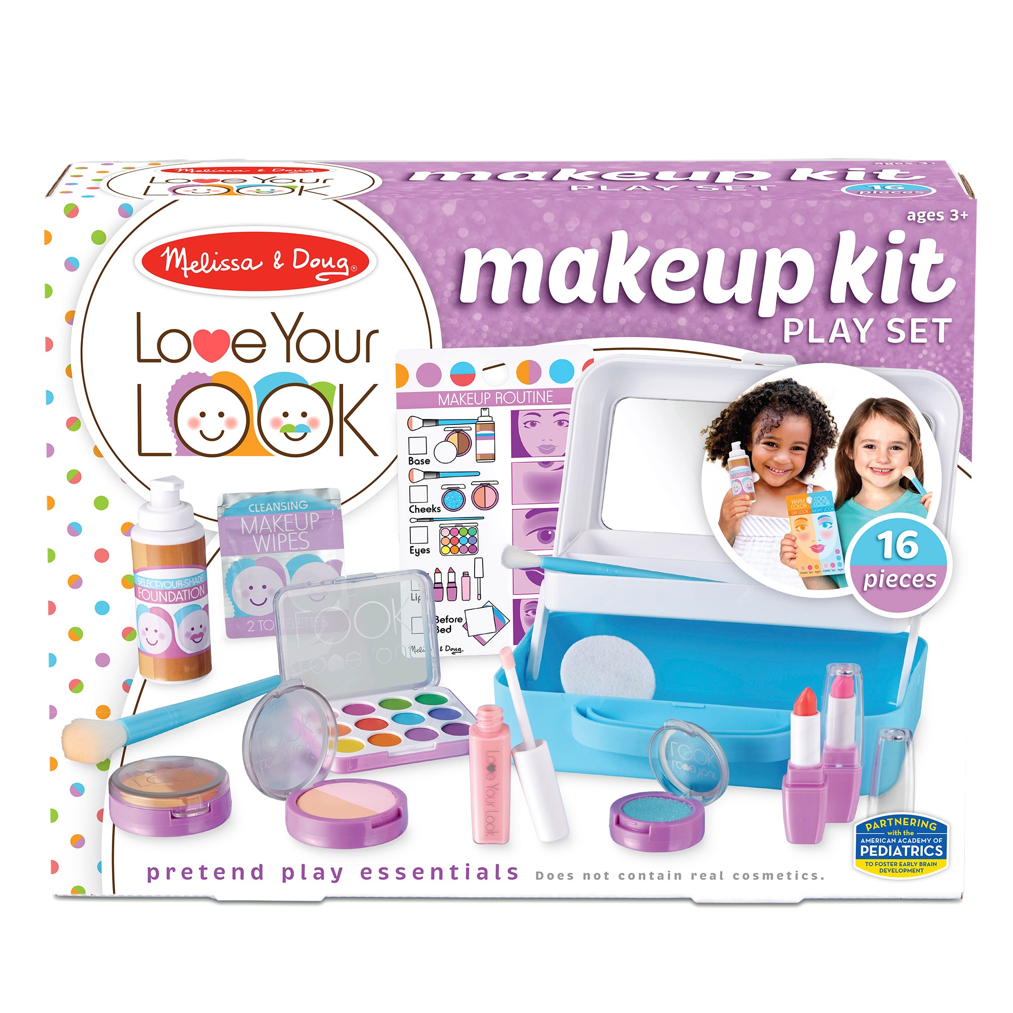 Melissa & Doug 16-Piece Love Your Look Pretend Makeup Kit - Image 2