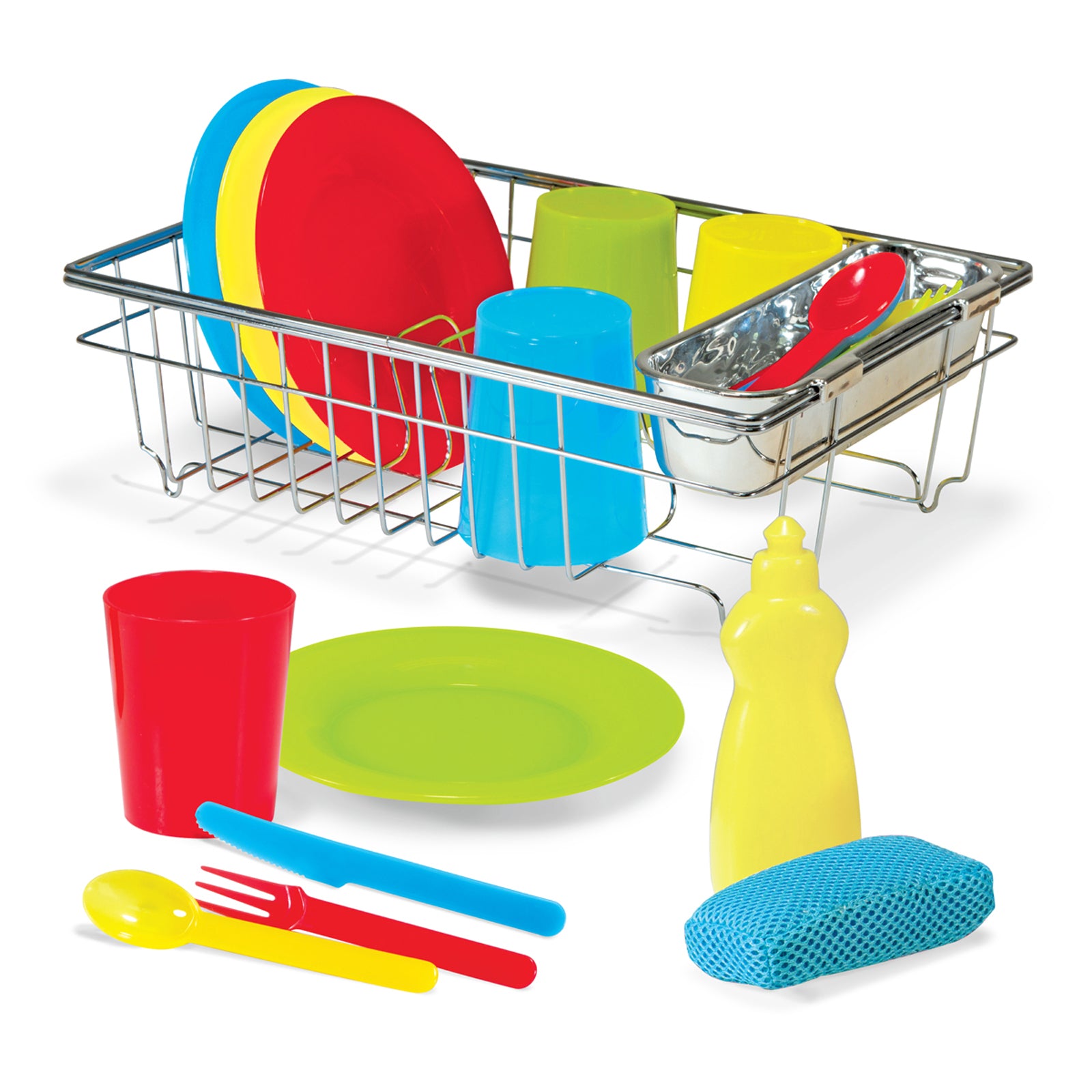 Melissa & Doug 24-Piece Let's Play House! Dishwashing Playset - Image 2