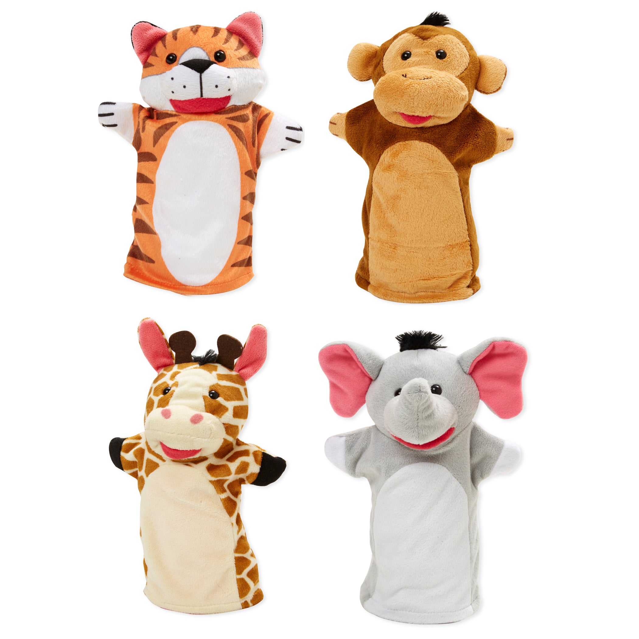 Melissa & Doug Zoo Friends Hand Puppet Set - 4-Piece - Image 2