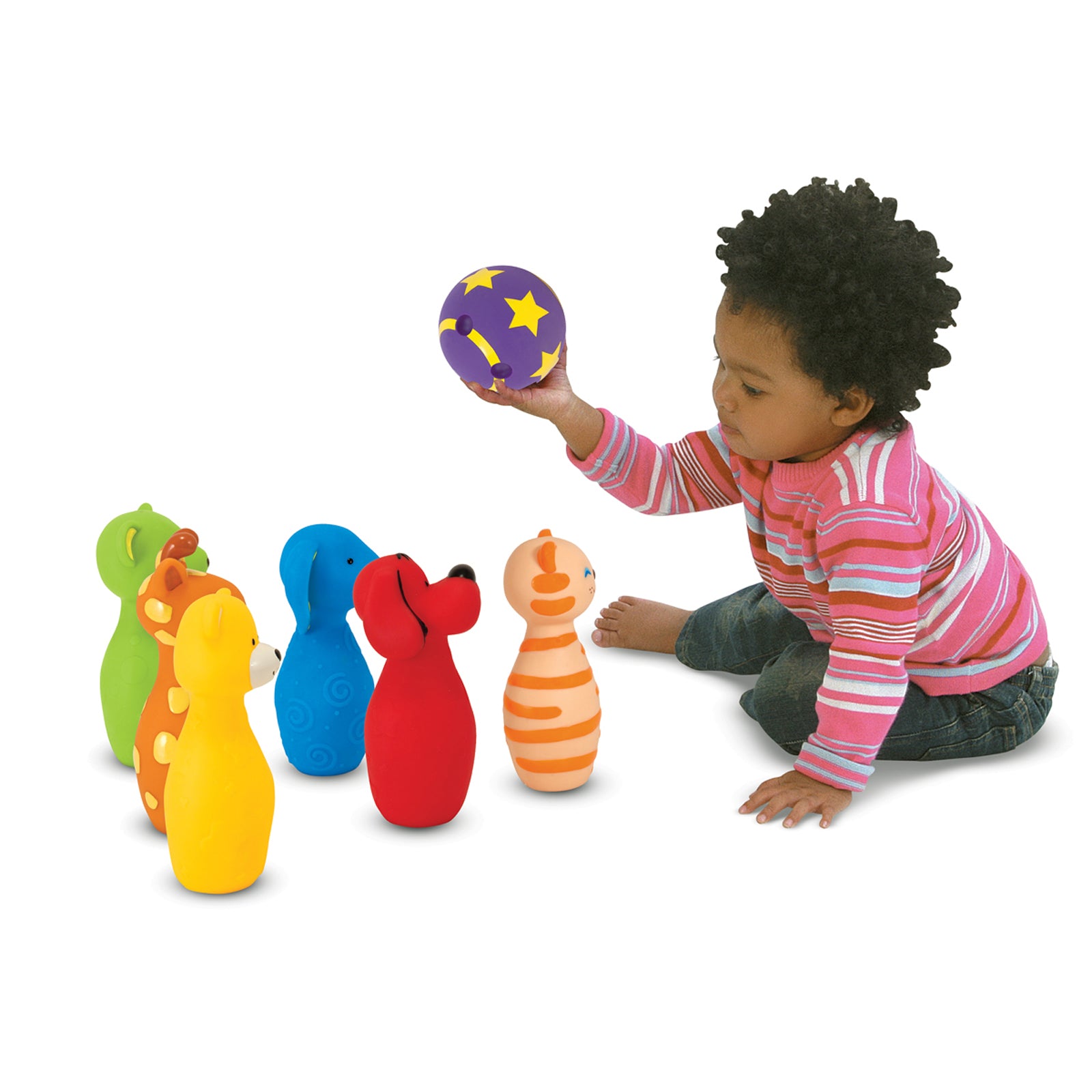 Melissa & Doug Bowling Friends - Colorful Animal Preschool Playset - Image 3