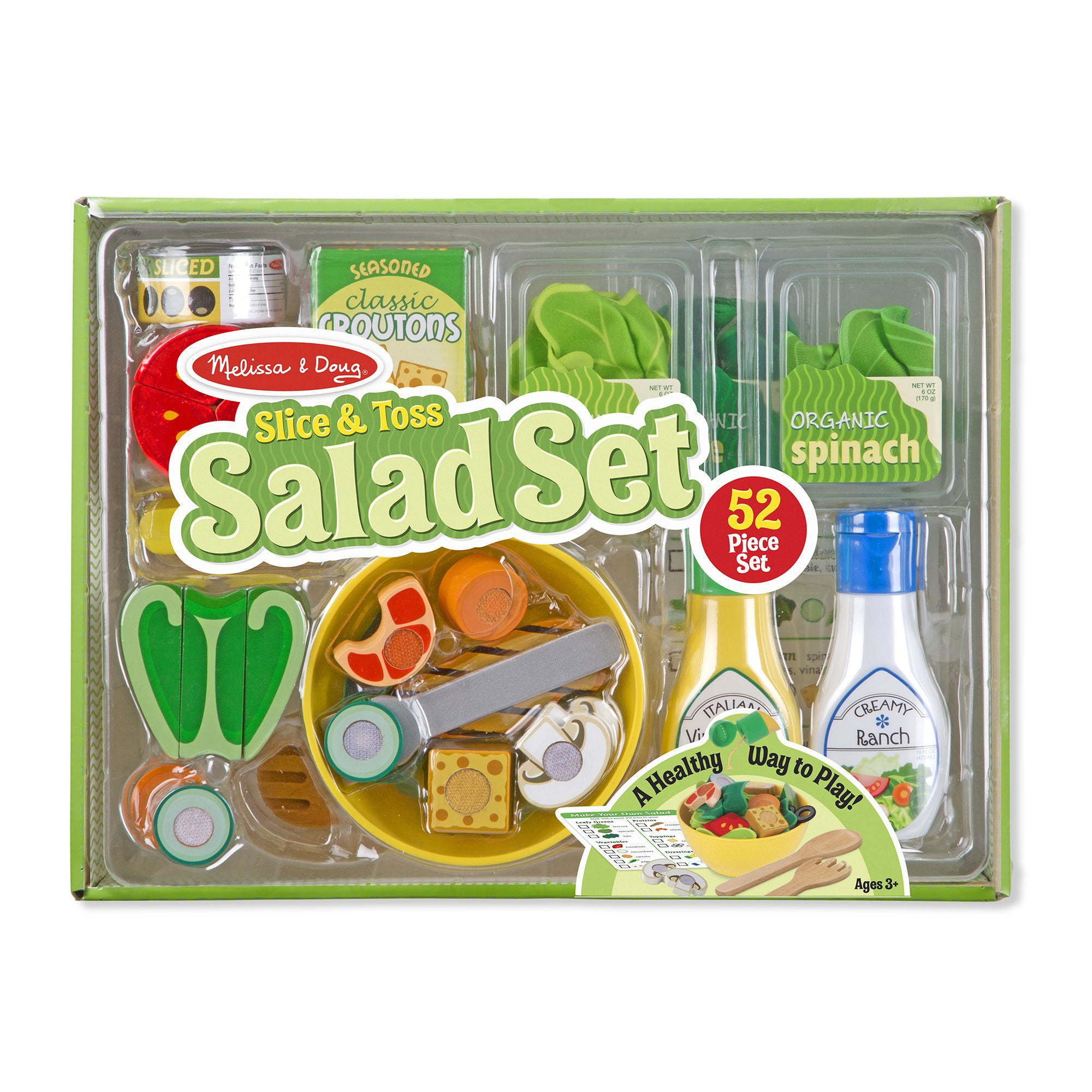 Melissa & Doug 52-Piece Slice & Toss Salad Playset - Image 3