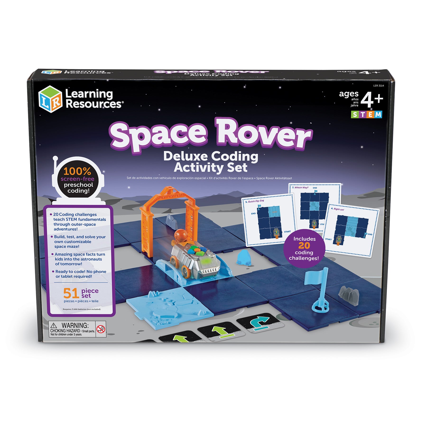 Learning Resources Space Rover Deluxe Coding Set - Screen-Free STEM Toy - Image 2