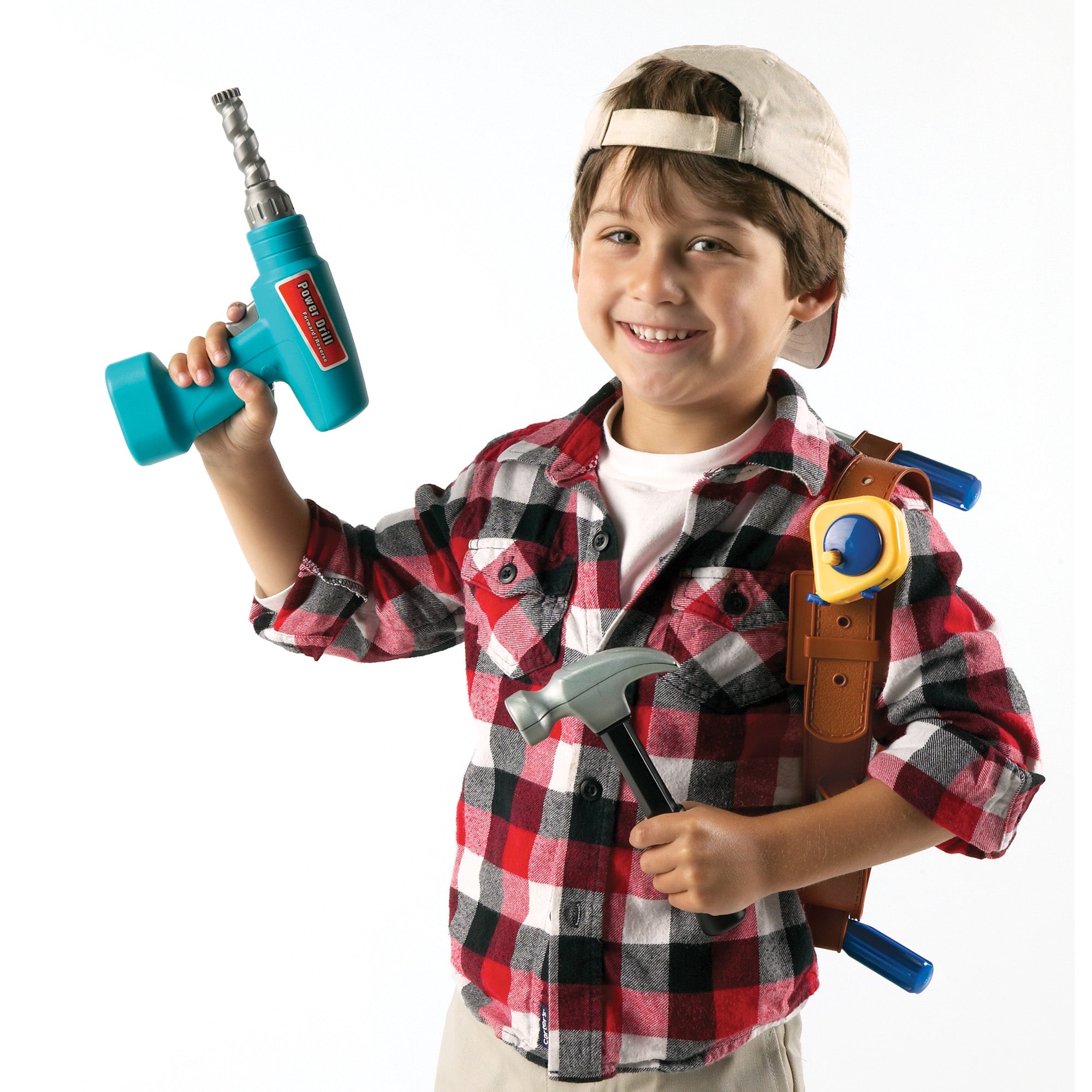 Learning Resources 20-Piece Pretend & Play Work Belt Tool Set - Image 4