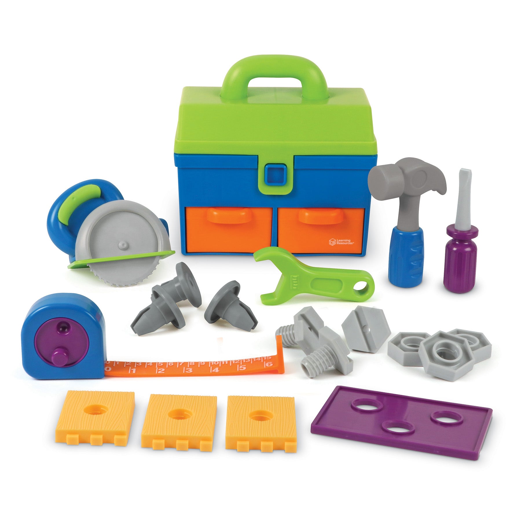 Learning Resources New Sprouts Deluxe Tool Set - Toddler Pretend Play - Image 2
