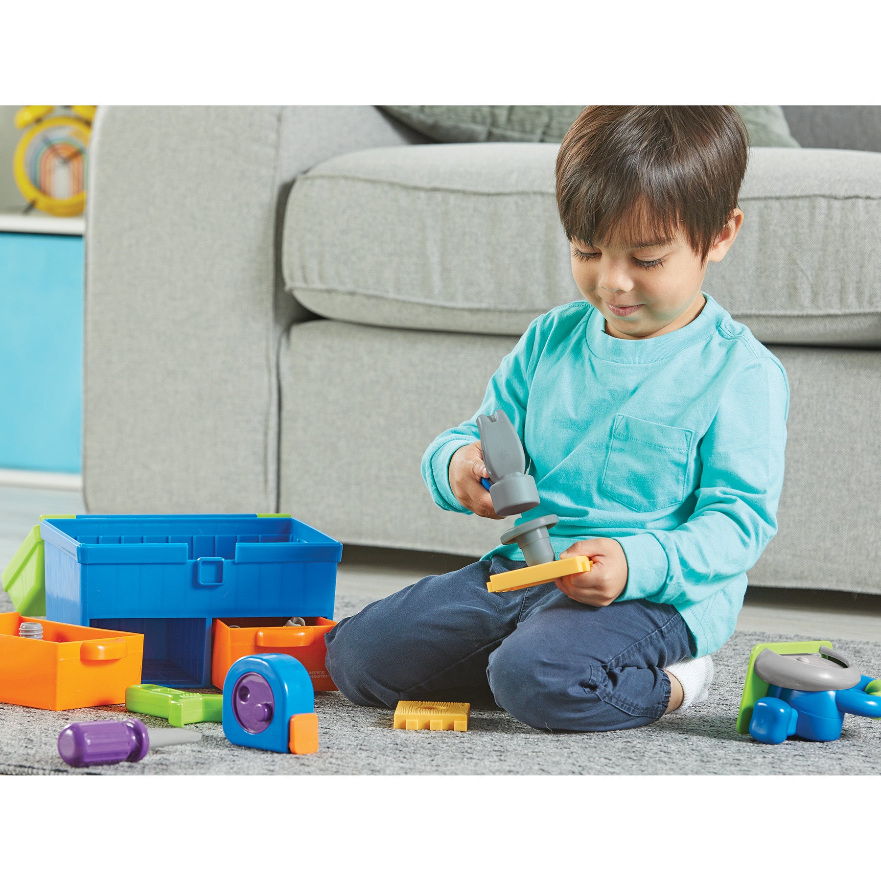 Learning Resources New Sprouts Deluxe Tool Set - Toddler Pretend Play - Image 8