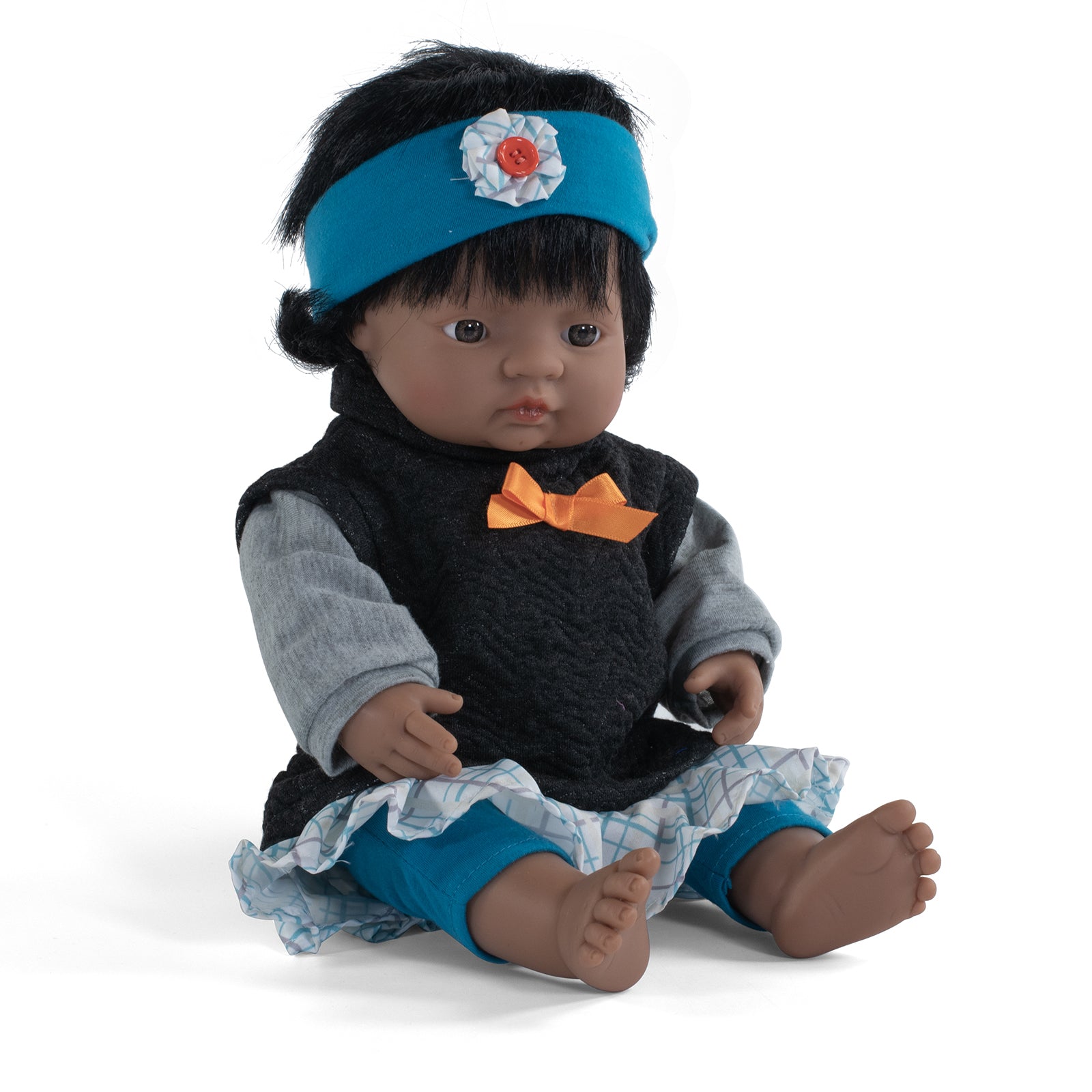 Miniland Playful Pal 15 inch - Brunette with Ponytail - Image 3
